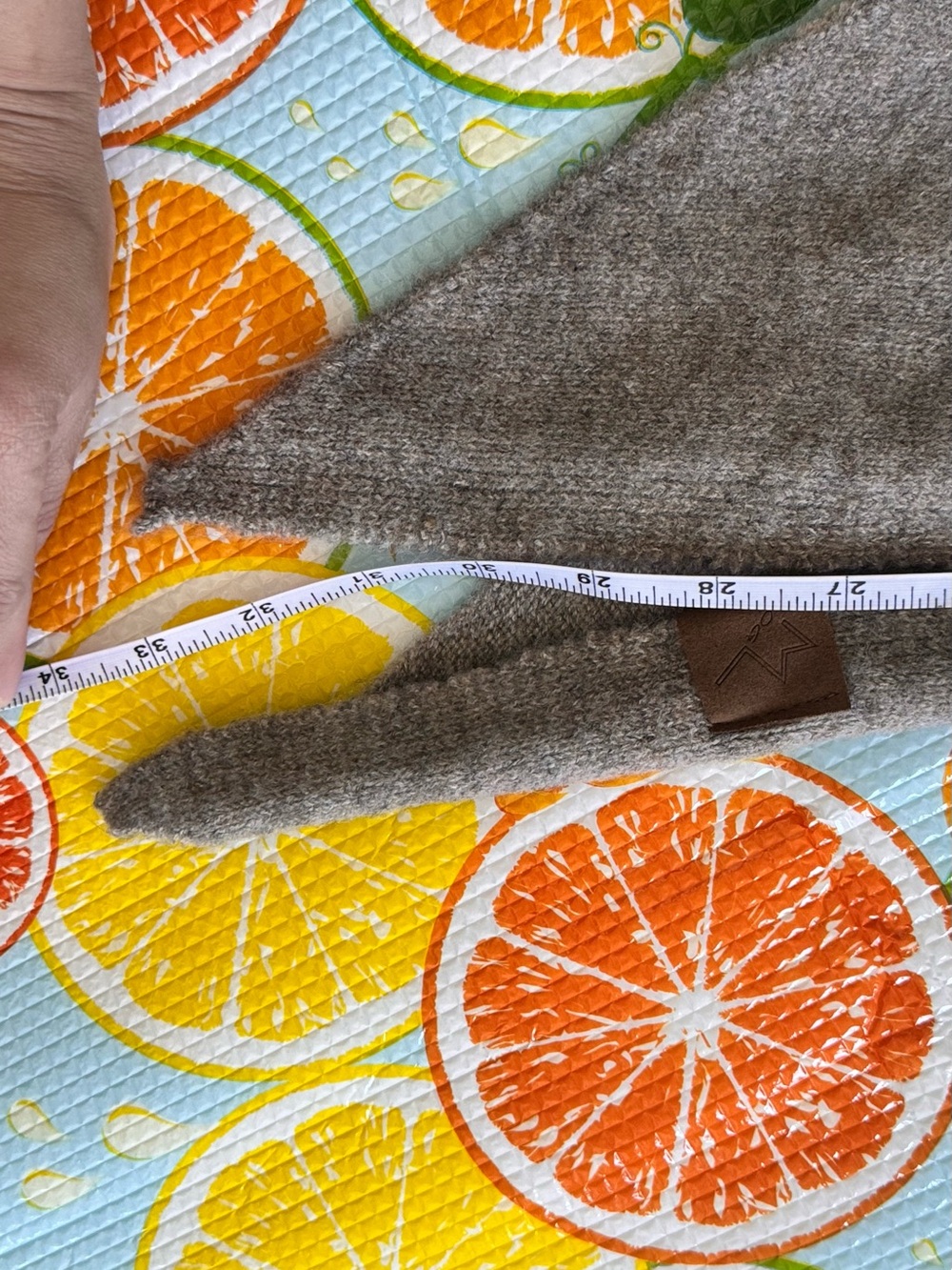 Triangle Neutral Brown Scarf